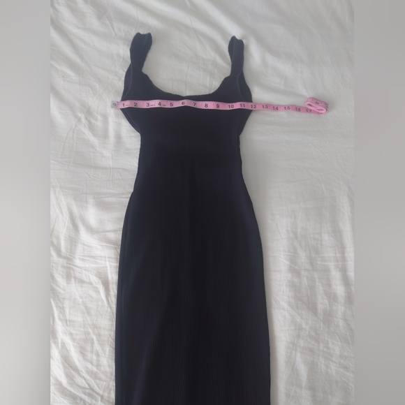 NWT Sexy Black NW Snatched Midi Maxi NAKED WARDROBE BodyCon Dress XS Sculpt Gown - Picture 4 of 10